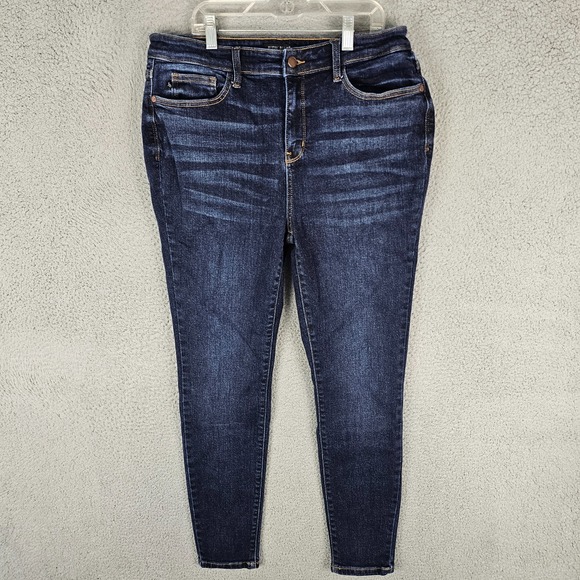 Judy Blue Denim - Judy Blue Jeans Womens 15/32 Faded Stretch Dark Wash Skinny Fit JB82253DK